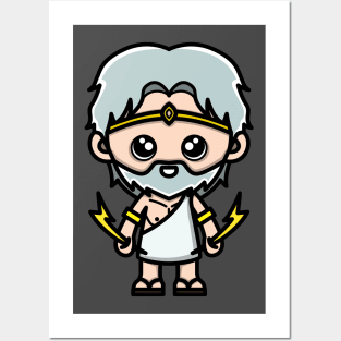 zeus cute cartoon Posters and Art